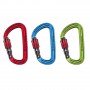 Ocun Falcon pack 3 mosquetones seguridad colores