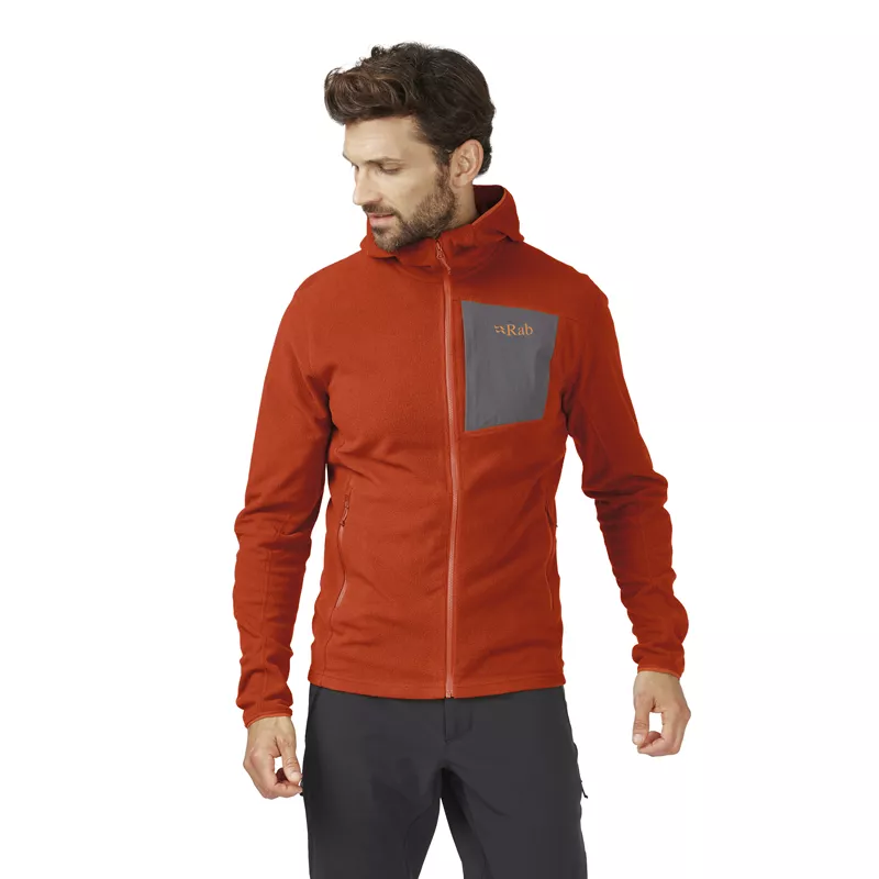 RAB Tecton hoody forro hombre - red clay