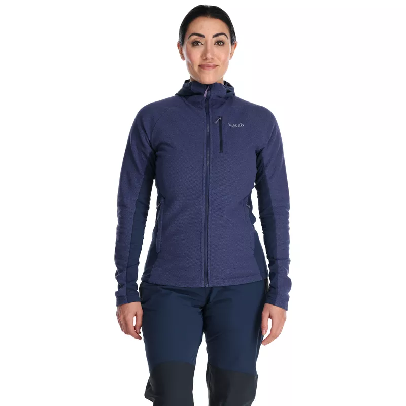 RAB Capacitor Hoody forro mujer - patriot blue