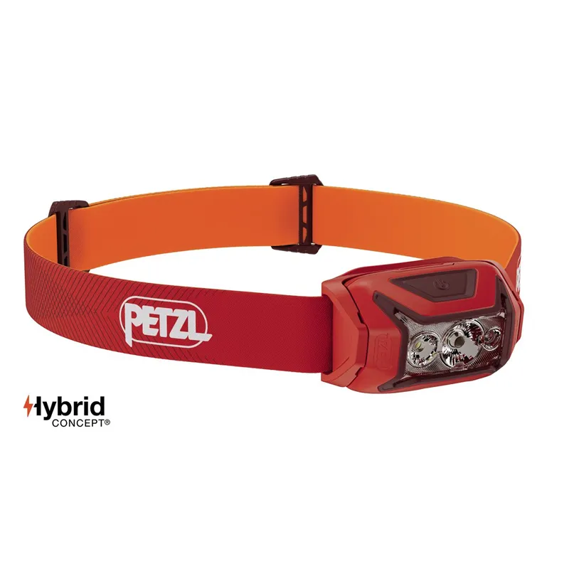 Petzl frontal Actik (450 lúmenes) roja