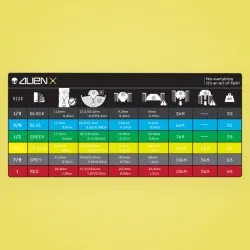 Alien Cam X tabla tallas