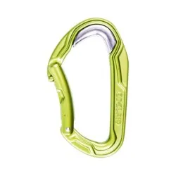 Mosquetón Edelrid BULLETPROOF BENT de aluminio con inserto de acero y gatillo curvo para escalada 