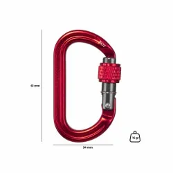 Fixe Xot mosquetón auxiliar rosca (8 kN)