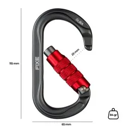 Fixe Oliba mosquetón simétrico twist-lock