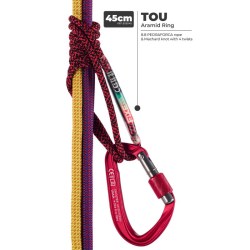 Fixe anillo kevlar aramida 6 mm x 45 cm