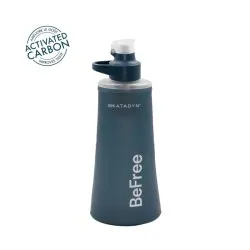 Filtro de agua Katadyn BeFree Filter AC 1.0L azul pizarra con SoftFlask Hydrapak y carbón activado reemplazable