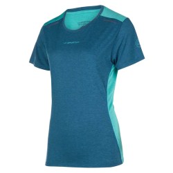 La Sportiva camiseta mujer Tracer storm blue/lagoon