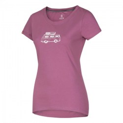 Ocun Classic camiseta mujer manga corta Pink Mellow Mauve Van