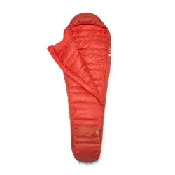 Saco de dormir Rab Alpine 0°C de pluma para alpinismo, trekking y vivac ligero