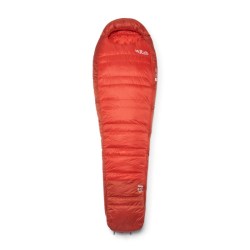 Saco de dormir Rab Alpine 0°C de pluma para alpinismo, trekking y vivac ligero