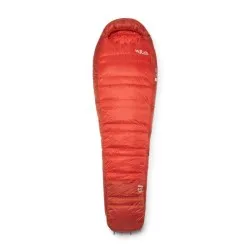 Saco de dormir Rab Alpine 0°C de pluma para alpinismo, trekking y vivac ligero