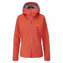 RAB Downpour Plus Jacket 2.0 mujer Red Grapefruit