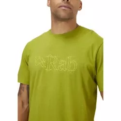Rab camiseta hombre m/corta Stance Sketch - aspen green