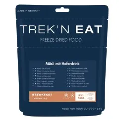 Trek´n Eat comida liofilizada 150g muesli con bebida de avena