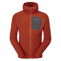 RAB Tecton hoody forro hombre - red clay