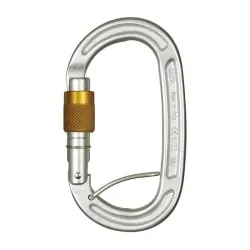 Mosquetón oval Climbing Technology Pillar EVO SGL de aleación ligera con cierre de rosca y sistema ACL
