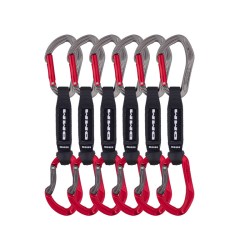 DMM Exprés Alpha Sport 12 cm - Pack 6 (mosquetón rojo+gris)