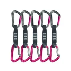 Pack de 5 cintas exprés DMM Shadow Quickdraw Pink 2026 con mosquetones Shadow y cinta de nylon