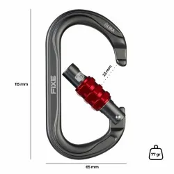 Fixe Oliba mosquetón simétrico rosca