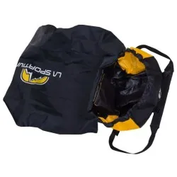 Bolsa La Sportiva Picola para cuerda de escalada con manta integrada, correa acolchada y bolsillo exterior 