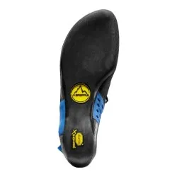 Pies de gato La Sportiva Katana Velcro electric blue lime punch con P3 System y suela Vibram XS Edge