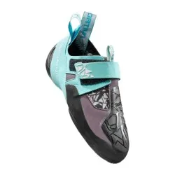 La Sportiva Skwama Vegan mujer - carbon/turquesa