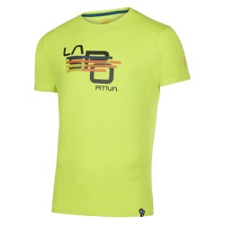 La Sportiva camiseta hombre Stripe Cube lime punch