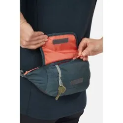 Riñonera Lowe Alpine 1L Belt Pack ligera con panel trasero spacer mesh y bolsillos con cremallera