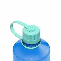 Nalgene botella 1 L boca estrecha - azul tapón verde