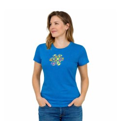 Ocun Bamboo Meadow camiseta mujer - vivid blue