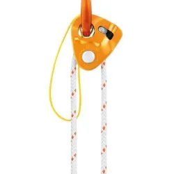 Cordino Petzl PUR LINE 6 mm x 65 m blanco y naranja para izado de sacas y recuperación de cuerda 