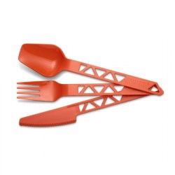 Primus kit cubiertos Lightweight Trailcutlery Tritan Tangerine