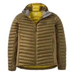 Chaqueta Rab Cirrus Flex Insulated Hooded Jacket hombre con aislamiento PrimaLoft Silver RISE y paneles elásticos Thermic